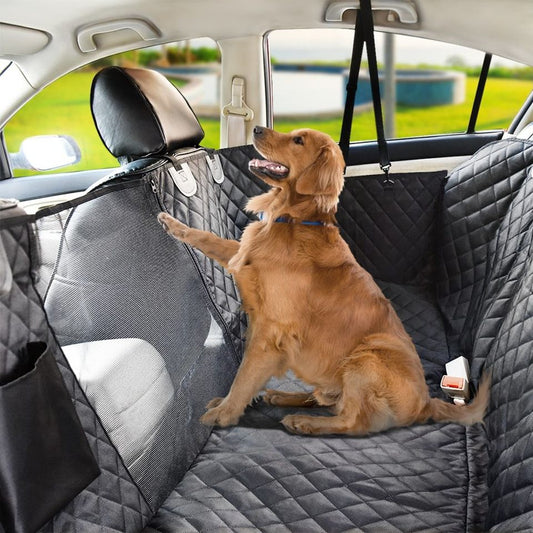 Dog Car Seat Cover in use