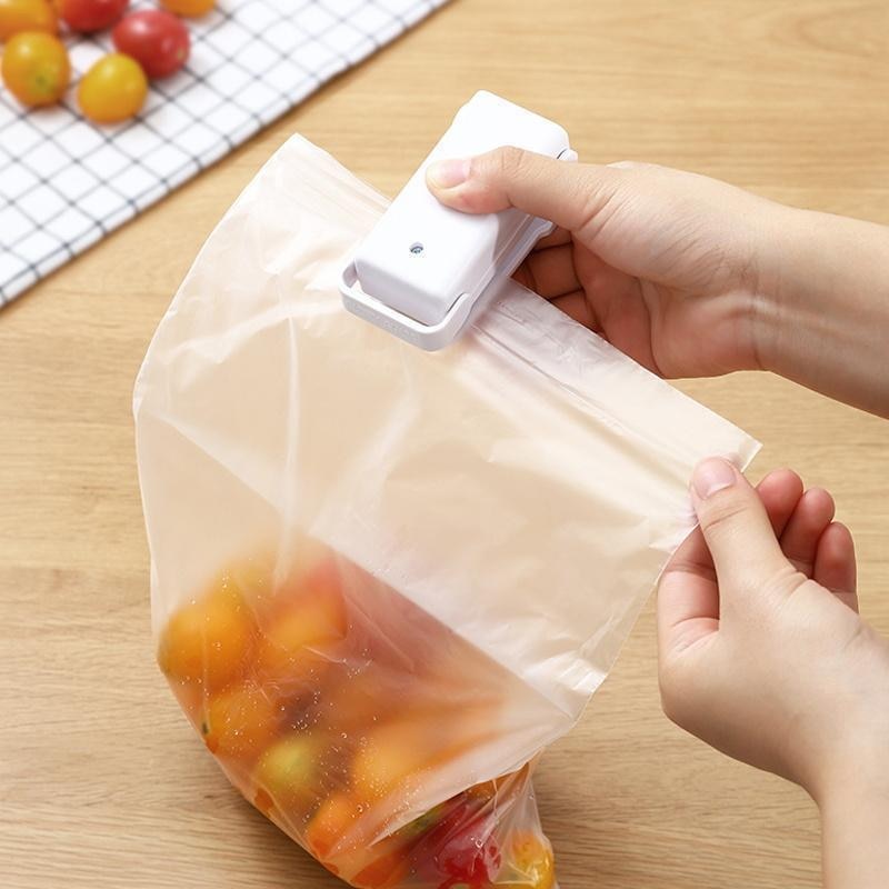 Portable Vacuum Sealer in use