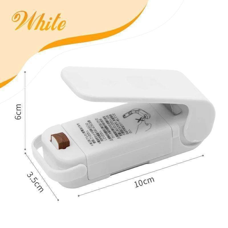 Portable Vacuum Sealer White with dimension